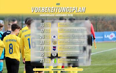 Vorbereitungsstart für unsere U23